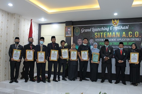 PA Sungai Penuh Terima Penghargaan Peringkat Dua Bidang Laporan E-Monev Bappenas